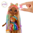 thumbnail image 4 of Rainbow High Hair Tiza y Estilo Meline: Muñeca Rainbow y Dorada de 11", Tiza Rainbow Hair Lavable, 4 of 5