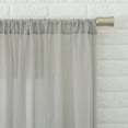 thumbnail image 2 of No. 918 Vida Crushed Texture Semi-Sheer Rod Pocket Curtain Panel, 50"x108", Silver Gray, 2 of 7