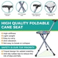 thumbnail image 3 of Bastón con Asiento Plegable Lefeke Ligero con LED Ajustable, 3 of 7