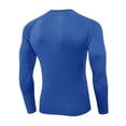thumbnail image 4 of SUYIDA Men's Velvet Fitness Top, Long Sleeve Elastic Sports Tee, Training Running Quick Dry Shirt, 4 of 4