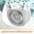 thumbnail image 3 of VERDANVERSE 1 Set Of Stainless Steel Bar Sink Small Kitchen Sink Triangle Handwashing For Camping, 3 of 8
