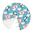 thumbnail image 3 of Bingfone Christmas Tree Skirt Mat Christmas Decoration Interior 30"-Panda Flying In The Sky, 3 of 8