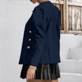 thumbnail image 4 of BangWanChi Sweatshirt Blazer Jacket Women Fashion Women's Color Long Sleeve Slim Tops Blouse Suit Outwear, 4 of 5