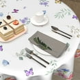 thumbnail image 5 of Spring Flower Tablecloth Round 60 Inch Spring Floral Tablecloths Watercolor Butterfly Flower Table Cloth Round Farmhouse Wildflowers Tablecloths Washable Table Cover for Indoor Outdoor Table Decor, 5 of 6