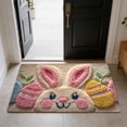 thumbnail image 2 of HuiXinOu Easter Faux Coir Doormat Outdoor Entrance Welcome Mat Non Slip Absorbent Rug for Spring Home Entryway and Holiday Decor, 2 of 7