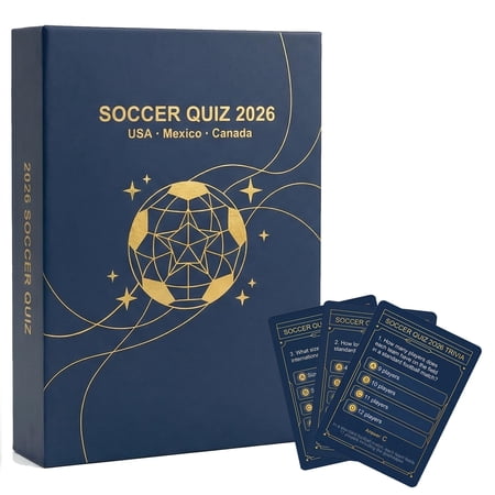 Soccer Cards Trivia Game for World Cup 2026 – 200 Question Cards for Adults, Teens & Families | World Cup 2026 Merchandise for Watch Parties & Game Night