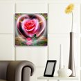 thumbnail image 2 of Cuadros Decorativos 5D diamante pintura corazón rosa completo cuadrado diamante mosaico pared Ehuebsd Nuevos Originales, 2 of 9