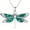 Malachite, variant on Nature Turquoise Dragonfly Necklaces 925 Sterling Silver Boho Native Vintage Necklace for Women Western Jewelry for Birthday