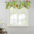 thumbnail image 2 of Tie Up Valances for Windows, Green Balls Adjustable Valance Curtains Window Treatment for Living Room, Baseball Tennis Basketball Football Rod Pocket Kitchen Curtains & Drapes 42x18 Inch, 2 of 9