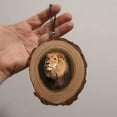thumbnail image 3 of Wooden Slice Animals Hanging Ornament Lightweight Christmas Tree Pendant for Home Living Room Garden Decoration New(Fox Left), 3 of 9