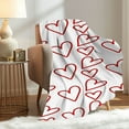 thumbnail image 4 of Lilixerw 30 x 40 inch Valentine's Day Love Heart Blanket,Super Soft Flannel Throw Blankets for Couch Bed Sofa Valentines Day Decoration, 4 of 6