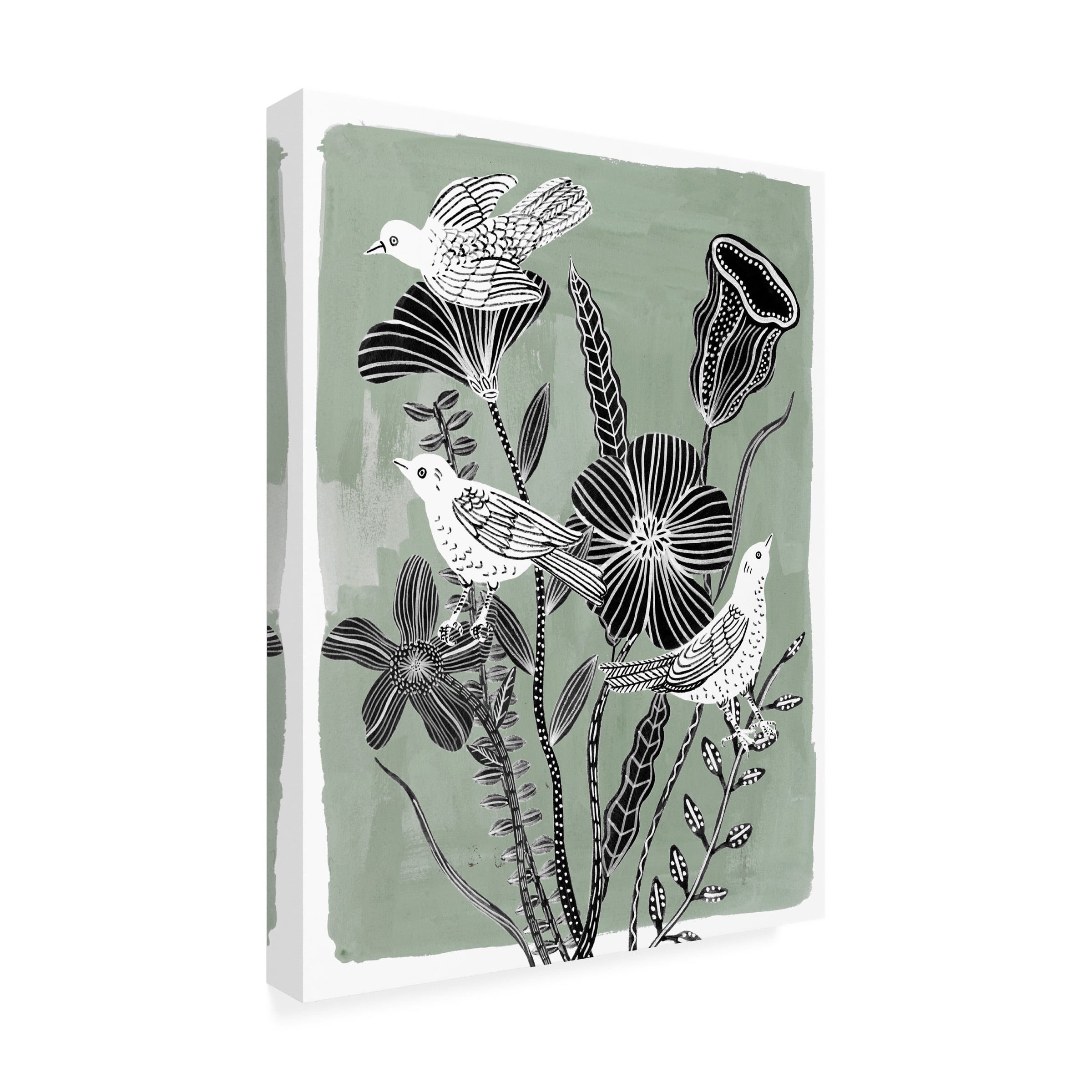 Melissa Wang 'Swallow Dance II' Canvas Art