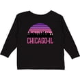 thumbnail image 3 of Inktastic Chicago Gifts Souvenirs for Kids Girls Long Sleeve Toddler T-Shirt, 3 of 5