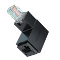thumbnail image 5 of RJ45 Male to Female Ethernet Adapter Network Extender 90 Degree Bend Up for CAT5E CAT6 CAT8 Ethernet, 5 of 5
