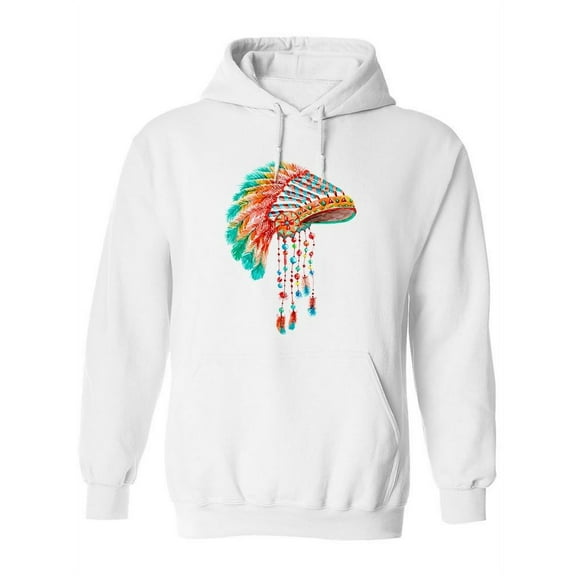 Tribal Indian Plume. Hoodie Women -Image by Shutterstock, Female Small