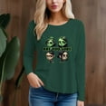 thumbnail image 2 of Women's 300g 100% Cotton Character Head Pattern  Long Sleeve T-Shirt, 2 of 12