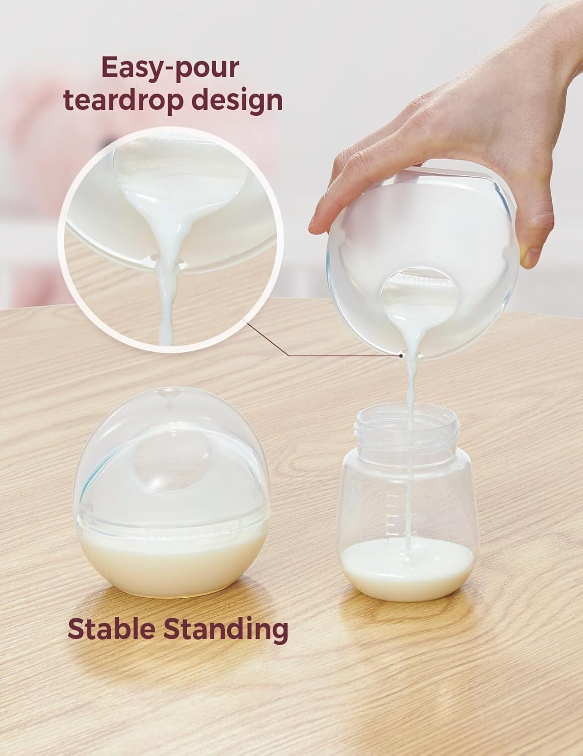 Momcozy Breast Milk Collector for Breastfeeding,  Reusable Breast Milk Shells (3oz/90ml, 2 Count)