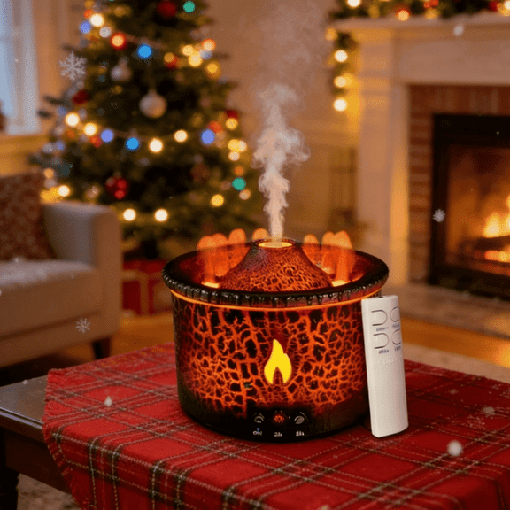 MEHOOM 300ml Ultrasonic Cool Mist Aroma Diffuser & Humidifier with Remote, Timer & Dual-Color LED, Essential Oil Diffuser for Bedroom, Home Spa