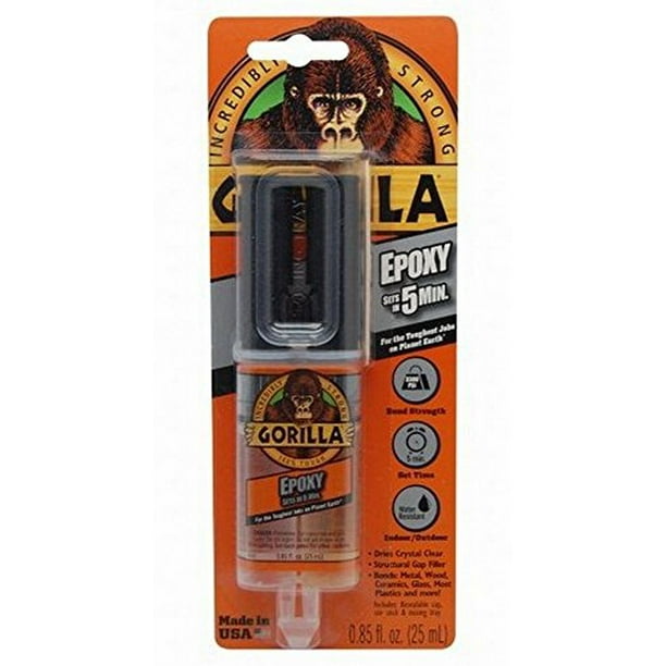 Gorilla Glue 4200101 12 Pack 25 ml Gorilla Epoxy Syringe