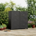thumbnail image 4 of Indoor/Outdoor Storage Cabinet Waterproof, 34"x15"x34" Plastic Outdoor Storage Box for Garden Balcony Bathroom, All Weather Outdoor Storage Clearance, DIY Usage, 4 of 10