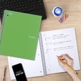 thumbnail image 4 of Five Star 5 Subject Wide Ruled Notebook Plus Study App, 8" x 10.5", Retro Green, Poly, Spiral, 200 Sheets, 4 of 6