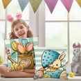 thumbnail image 5 of Easter Savings Clearance 2023! loopsun 4PCS Easter Print PillowCase Linen Sofa Cushion Cover Home Decor Cushion Cover Family Pillowcase, 5 of 5