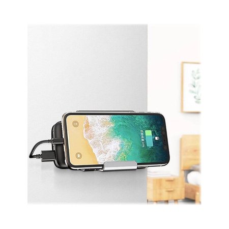 SaharaCase - Wall Mount for Most Cell Phones and Tablets up to 9" - Silver