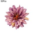 thumbnail image 2 of Zeus 50Pcs Artificial Flower Head Easy to Maintain Clear Texture Eye-catching Photography Props Fake Flower Home Decor, 2 of 7