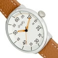 thumbnail image 3 of Simplify The 7100 Leather-Band Watch W/Date - Brown/Silver, 3 of 3