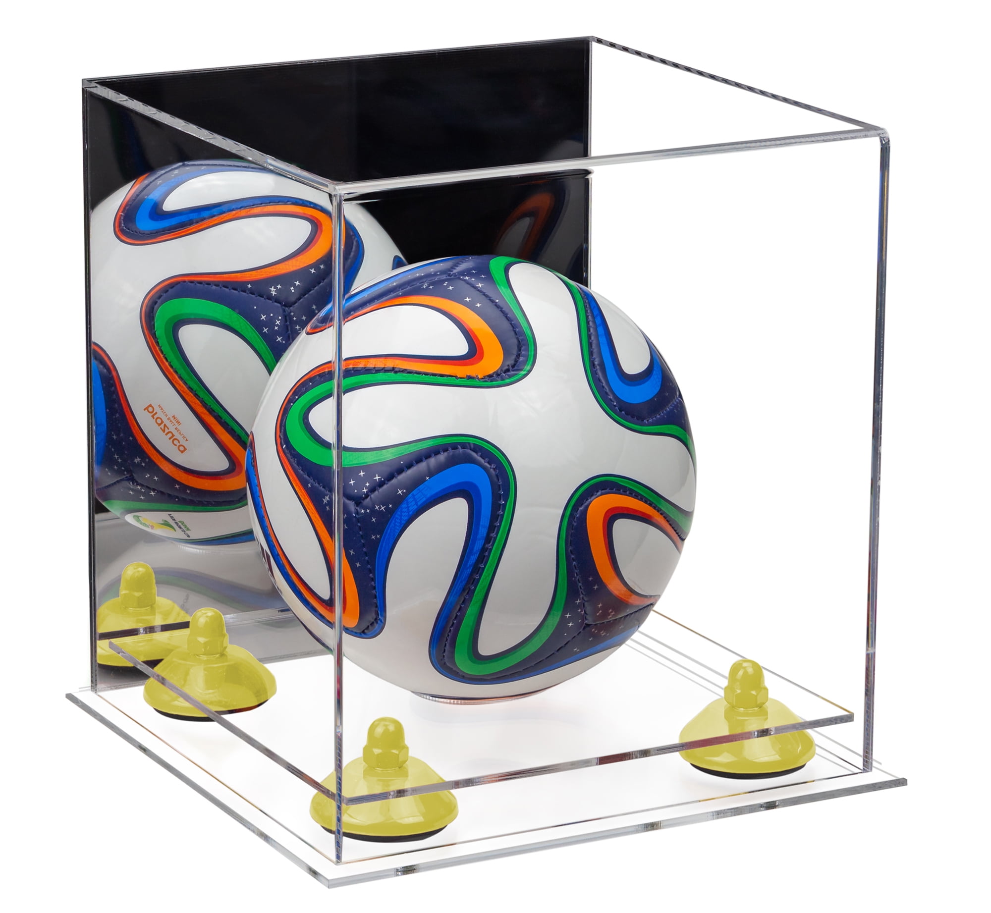 Acrylic Mini Miniature (not Full Size) Soccer Ball Display Case with