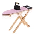 thumbnail image 1 of Muebles de Lavandería Modelo de de Planchar y Planchado Color Rosa Sunnimix Tablero de planchado de casa de muñecas, 1 of 8