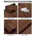thumbnail image 5 of COOFANDY Men's Western Cowboy Shirt Embroidered Long Sleeve Cotton Casual Button Down Shirt, 5 of 6
