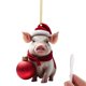 thumbnail image 1 of TQEHS Adornos navideños divertidos de acrílico 2D para Navidad Adornos para árbol de Navidad con forma de cerdo R5O4, 1 of 6