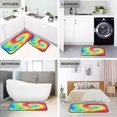 thumbnail image 4 of 2-Piece Kitchen Rugs Set Non-Slip Mats Carpet Floor for Kitchen, Bathroom (19.7"x27.6" & 19.7"x47.2") Tie-dyed Colorful Spiral Pattern, 4 of 7
