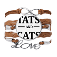 thumbnail image 1 of Animal Protector Cartoon Tats Pattern Bracelet Love Chain Rope Ornament Wristband, 1 of 3