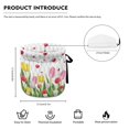 thumbnail image 6 of KUIFORTI Colorful Floral Tea Cozy Tea Cosy for Teapot Decorations for Party Tabletop Kettle Dust Cover Protective Cover Watercolor Flower Teapot Cover Replacement Breakfast Warmer, 6 of 6