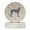 Brown, variant on Greyhound Merry Christmas Large Sandstone Coasters Pack of 4 4 in x 4 in