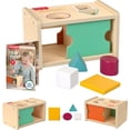 thumbnail image 1 of Clasificador de formas de madera Montessori Fisher-Price para bebés, 1 of 6