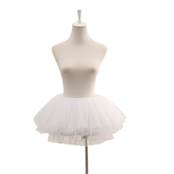 Womens 1950s Vintage Tutu Tulle Petticoat Adults Ballet Dance Solid Color Bubble Skirt for Christmas Cosplay Party
