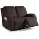 thumbnail image 1 of Nvzi Funda de sofá elástica de jacquard, funda de sillón reclinable para sala de estar, fácil de instalar, lavable, protector de sofá de 2 plazas (marrón), 1 of 4
