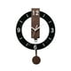 thumbnail image 1 of Reloj de pared acrílico decorativo silencioso sin tictac redondo nórdico colgante reloj hogar Negro, 1 of 9