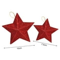 thumbnail image 3 of D-GROEE 12Pcs/Set Christmas Tree Star with Lanyard Decoration Hanging Ornament, Christmas Tree Ornament Golden Powder Star Ornament Wall Door Hanging Decoration Party Decor, 3 of 8