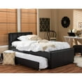 thumbnail image 2 of Baxton Studio Cosmo Faux Leather Twin Platform Bed with Trundle, 2 of 5