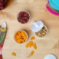 thumbnail image 5 of Whiskware Basic Stackable Snack Pack Containers - White & Purple, 5 of 6