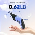 thumbnail image 3 of Saker Cordless Electric Scissors, Lightweight, Type-C Charging, Safety Lock, Blue with Storage Bag, 2 Blades for Fabric, Carpet, Leather, Cardboard, 3 of 8