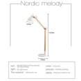 thumbnail image 6 of Warm Personality Creative Vertical Long Arm Folding Sofa Floor Lamp with Light Source, 6 of 10