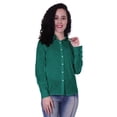 thumbnail image 4 of Moomaya Chemises à Manches Longues en Coton pour Femmes Tenues de Travail Formelles Unies, 4 of 6