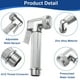 thumbnail image 3 of Rociador de Bidet Uxcell para Inodoro, Kit de Rociador de Mano para Inodoro de Bidet, Limpieza de Baño y Personal en Plata, 3 of 6