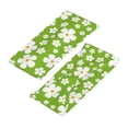 thumbnail image 3 of Yiaed Green White Flowers Print Sports Headbands,Moisture Wicking Workout Headband, Sweatband Headbands for Running,Cycling for Women and Men, 3 of 8