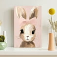 thumbnail image 3 of WFSposter Little Rabbit Poster Bunny Print Pastel Color Art Portrait Art Watercolor Art Gift for Kids & Parents Chic Decor for Nursery,Bedroom or Kid's Room 8x10 Wall Art, 3 of 7